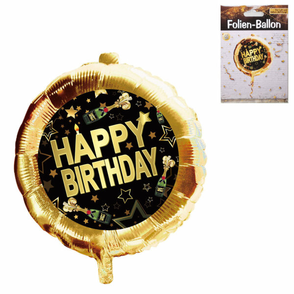 Folien-Ballon "Happy Birthday"