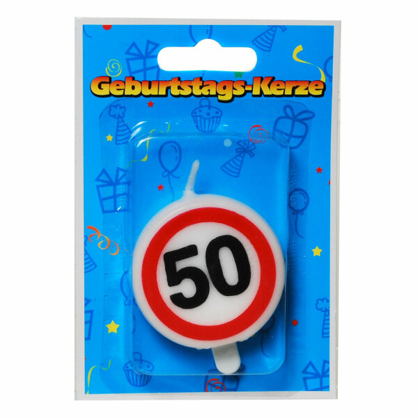 Kerze für Geburtstagtorte 50. Geburtstag Deko Party