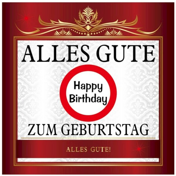 Aufkleber "Alles Gute/Happy Birthday"