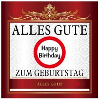 Aufkleber "Alles Gute/Happy Birthday"