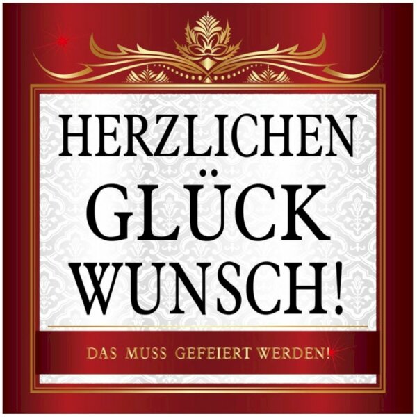 Aufkleber "Herzlichen Glückwunsch"