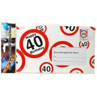 Riesen-Umschlag "40"