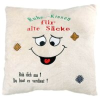 Ruhe-Kissen "Alter Sack" mit...