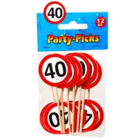 Party-Picks "40", 12-tlg.