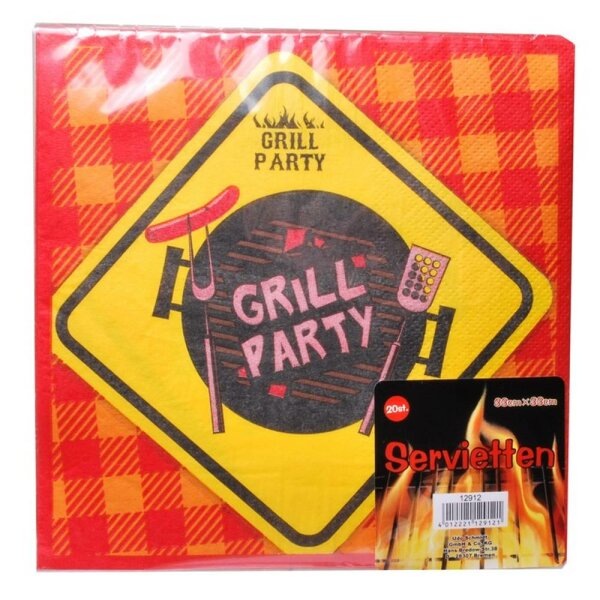 Servietten "Grill-Party", 20-tlg.