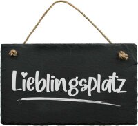 Schiefertafel Motiv "Lieblingsplatz"