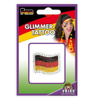 Glimmer-Tattoo Deutschlandflagge