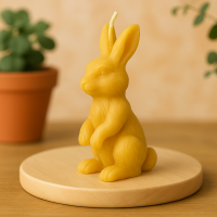 Osterhasen-Kerze aus 100% natürlichem Bienenwachs