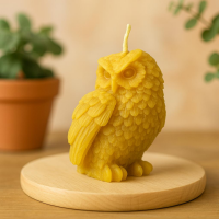 Eulenkerze aus 100% natürlichem Bienenwachs