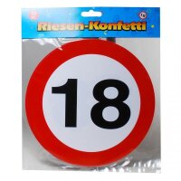 Riesen-Konfetti „18“