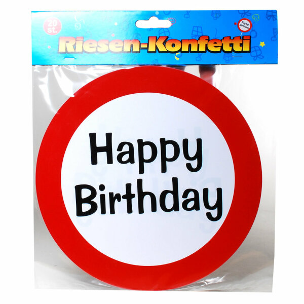 Riesen-Konfetti „Happy Birthday“