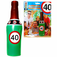 Aufblasbare Sektflasche „40“
