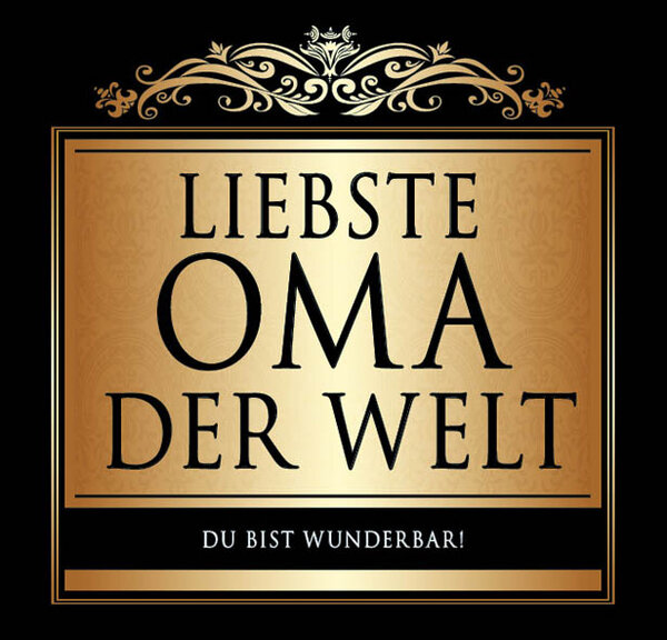 „Liebste Oma“ Aufkleber, elegant